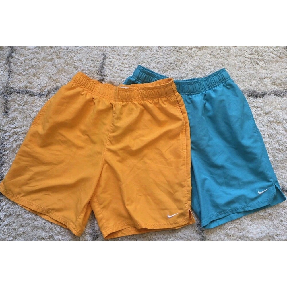 Nike Womens Shorts Size S Lot of 2 Orange Turquoise Athletic Running Workout